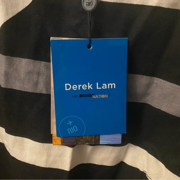 Derek Lam(1967-)American Fashion Designer, Rare Abstract Dress Size 14 - Picture 8 of 11